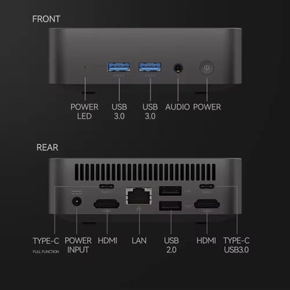2026 NEW Intel I9-10980HK/N150 Portable Mini PC Computer Windows 11 32GB DDR4 1/2TB SSD Gaming Computer WiFi 6 Office Desktop