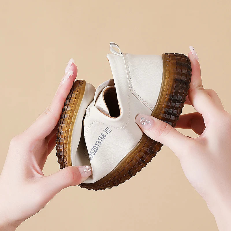 100% cowhide Women's Leather shoes New large size casual sports shoes Fashion  Lightness Women's vulcanized shoes sneakers