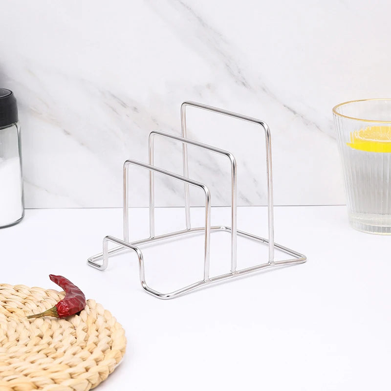 1PC Rack Shelf Stand Multi Layer Space Saving Rustproof Cutting Board Practical Kitchen Organizer Pot Lid Holder Iron Art Home