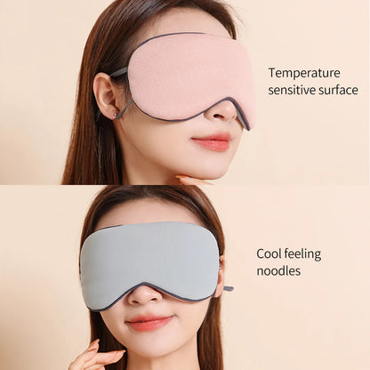 Jordan&Judy Sleeping Eyes Mask Warm and Cool Double-sided Available with Adjustable Strap Blocks Light Reduces Puffy Eyes Gifts