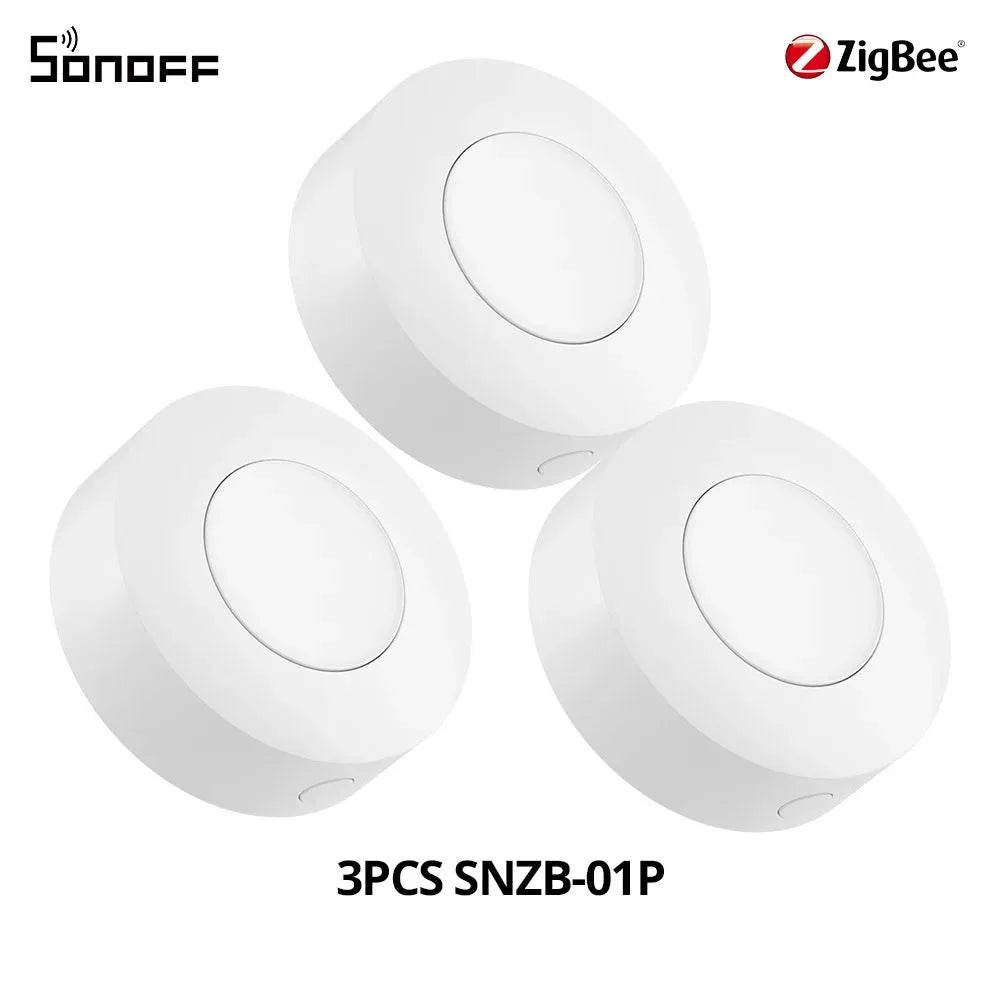 SONOFF SNZB-01P SNZB 01P Sonoff Wireless Switch Zigbee Scene Switch Two Way Control Act As Doorbell Emergency Button Via Google