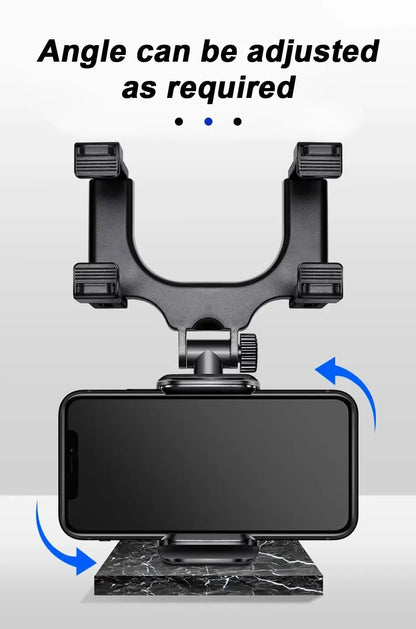 360  Foldable Navigation GPS Bracket Car Phone Holder Rearview Mirror Mount Adjustable Cell Phone Support Stable For Smartphone
