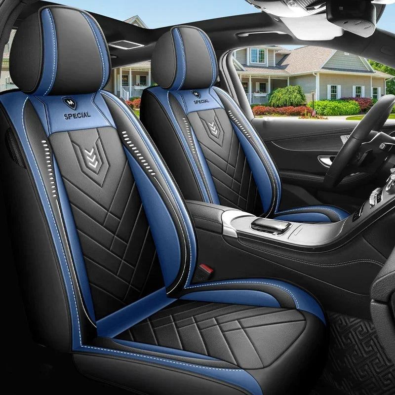 1pcs All inclusive seat cover full leather car seat cushion Driver's seat cover or passenger seat cover all season universal pad by PDG ibma