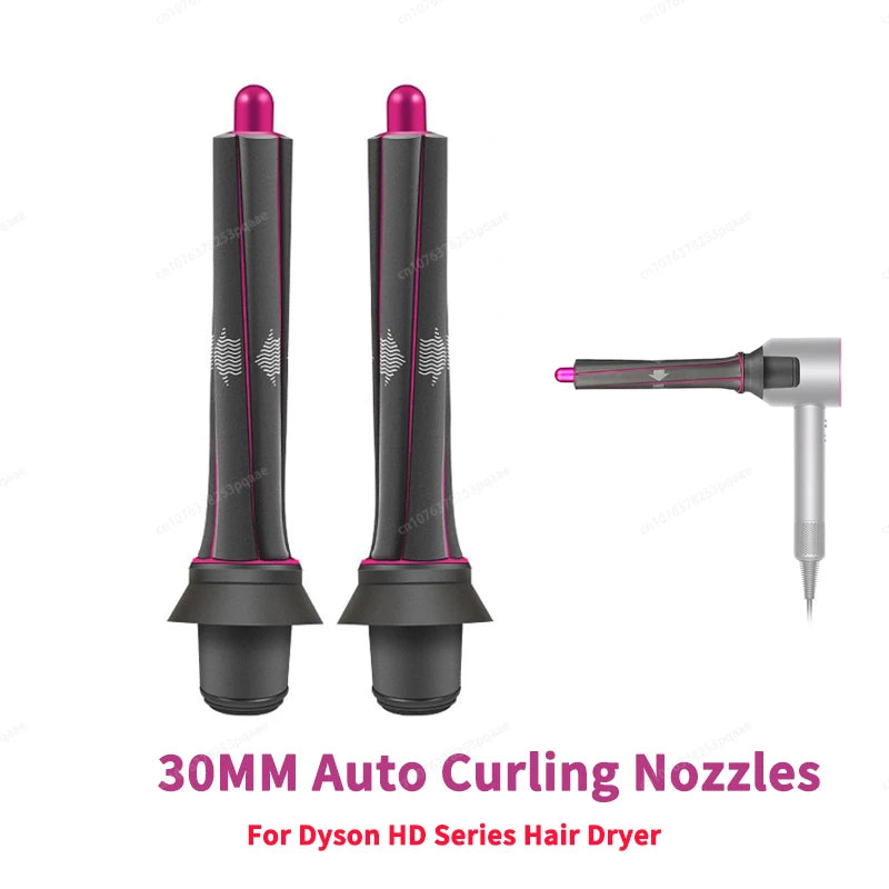 Auto Hair Dryer Curling Attachment 20/30mm Curling Nozzle For Dyson Airwrap&HairDryer Attachment Styling Nozzles For Dyson HD08