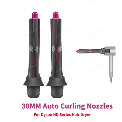 Auto Hair Dryer Curling Attachment 20/30mm Curling Nozzle For Dyson Airwrap&HairDryer Attachment Styling Nozzles For Dyson HD08