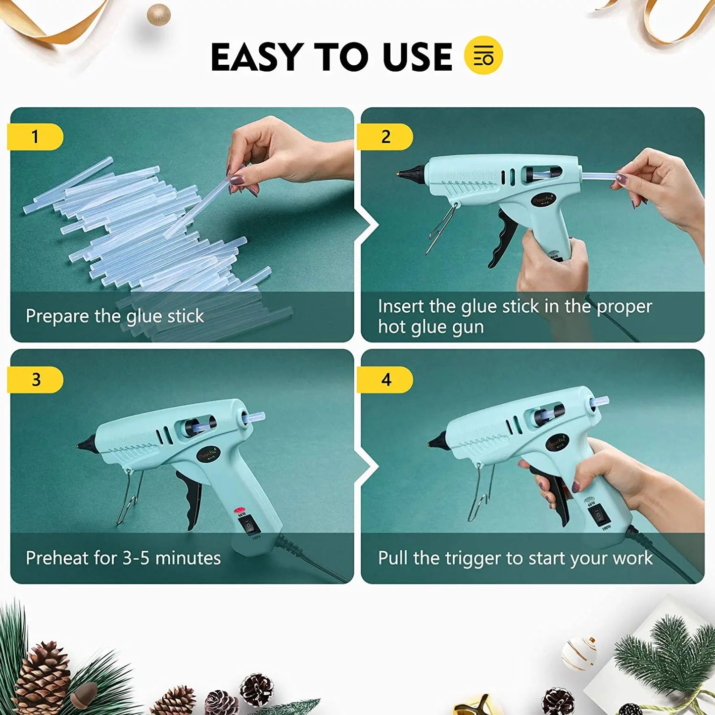500g Hot Melt Glue Stick With a Diameter Of 7mm 11mm And a Length Of 10cm 15cm Clear Adhesive Glue Sticks for DIY Sealing Repair