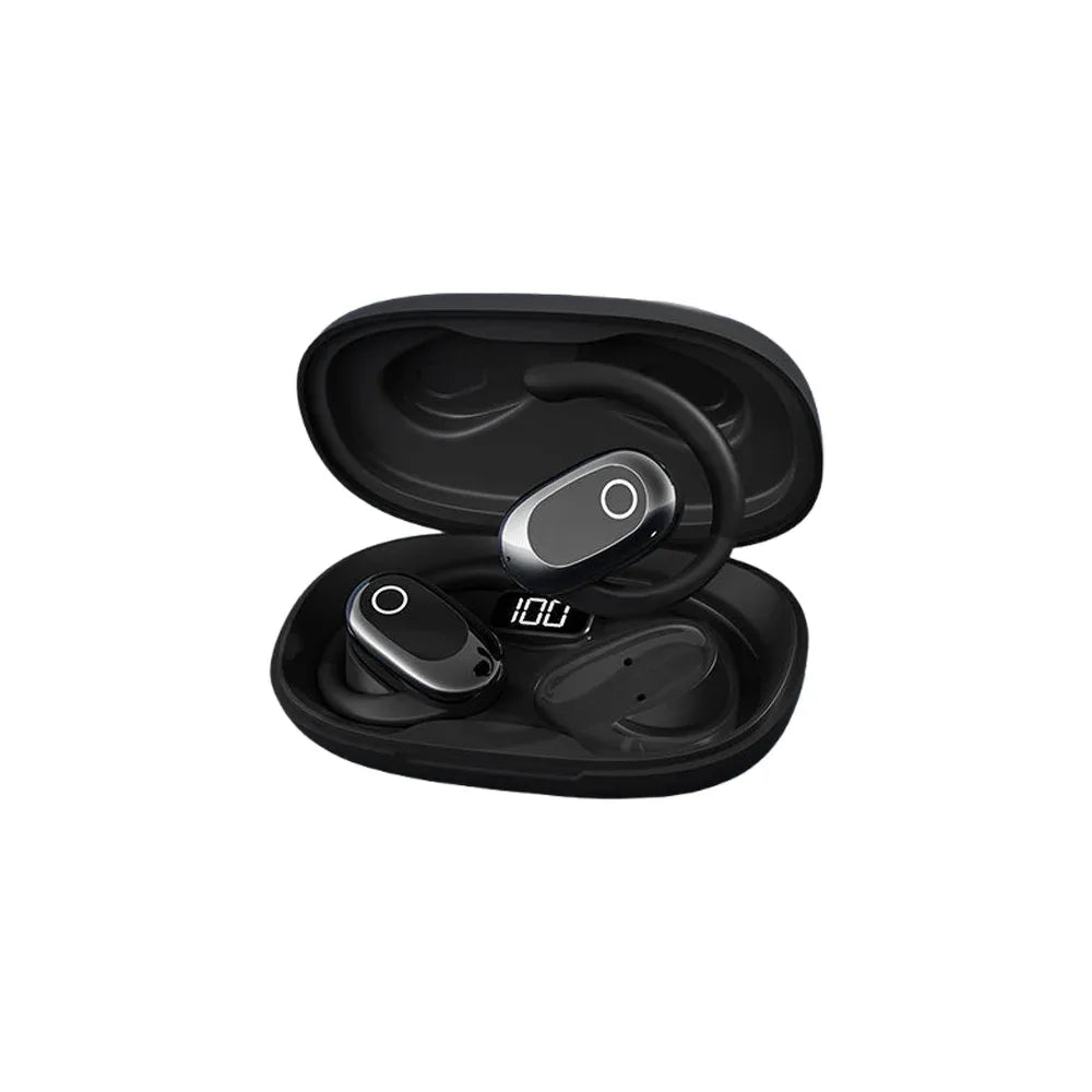 OWS Headphones Over-Ear Open-Ear Wireless Bluetooth Earphones Style Noise Cancellation Rotatable Feature With Mic Portable Audio