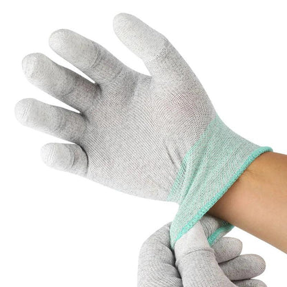 MECHANIC AS-02 Anti-static Gloves PU Coating Fibre Non-Slip Electricity Proof For Electronic Work Protective Gloves L/M size