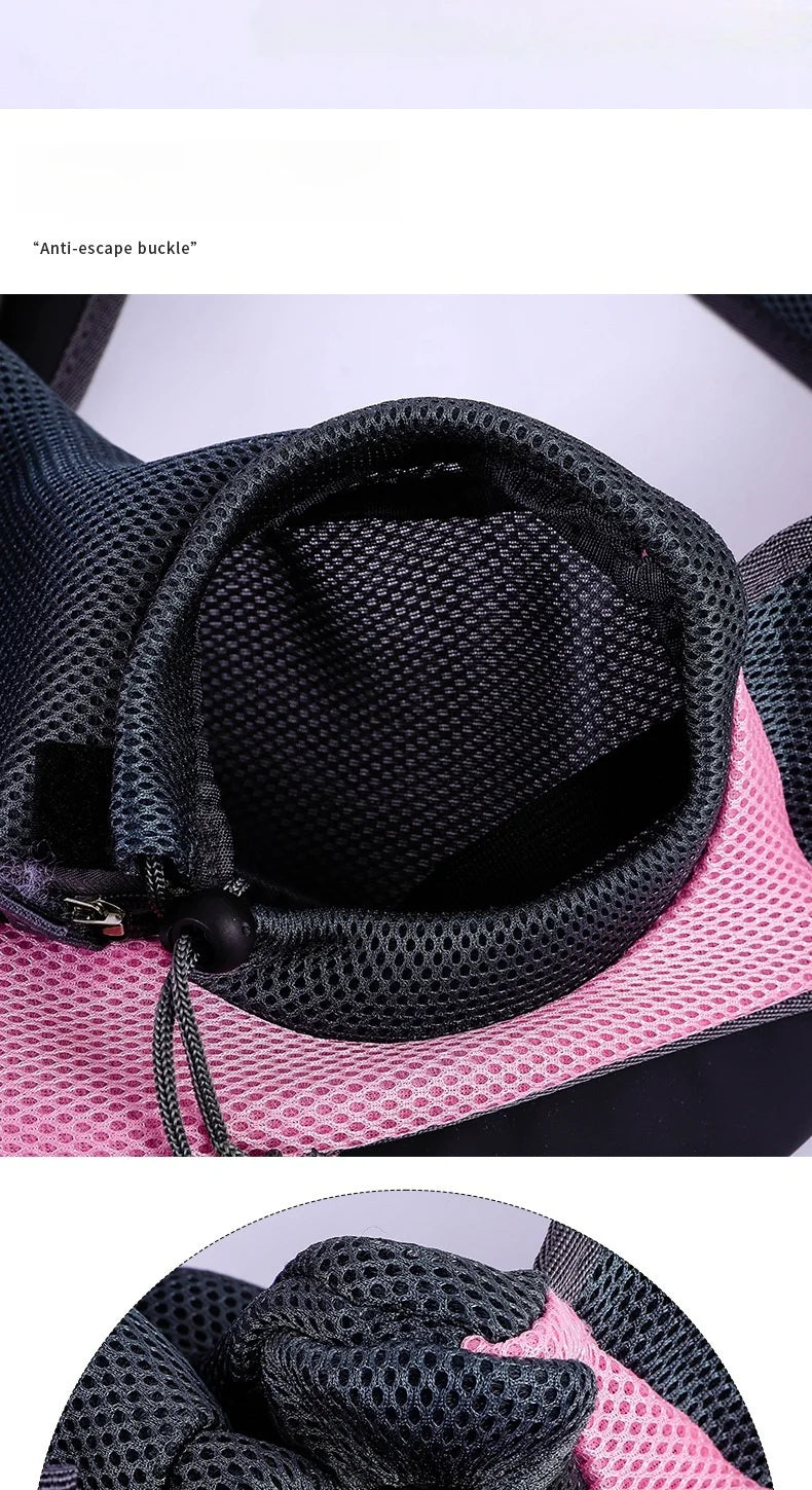 Pet backpack, portable shoulder bag for travel, hands-free outdoor crossbody bag suitable for cat and dog pet supplies