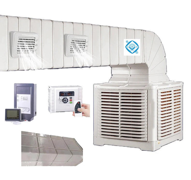 1.5kw 220v Outdoor Evaporative Mobile Wall Mounted Window Type Industrial Water Air Cooler Air Conditioner