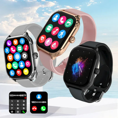 LAXASFIT 2025 New H9 Smartwatch Dial to Answer Calls Calorie Tracking Heart Rate Blood Oxygen Monitoring Bluetooth Smartwatch