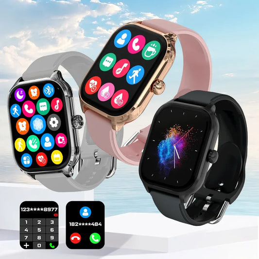 LAXASFIT 2025 New H9 Smartwatch Dial to Answer Calls Calorie Tracking Heart Rate Blood Oxygen Monitoring Bluetooth Smartwatch