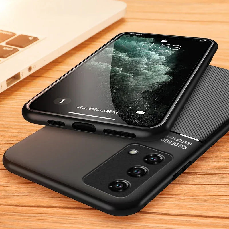 For OPPO F11 F19 F21 K11 Find X3 Pro X5 Lite Find X6 Pro Summer Heat Dissipation Anti Slip Phone Case Magnetic Matte Back Case