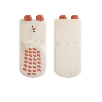 Children's Socks For Girls Boys Cotton Fashion Autumn Winter Kids Boy Girl Sock Cute Soft Baby Toddler Home Sock Anti Slip 3-5Y
