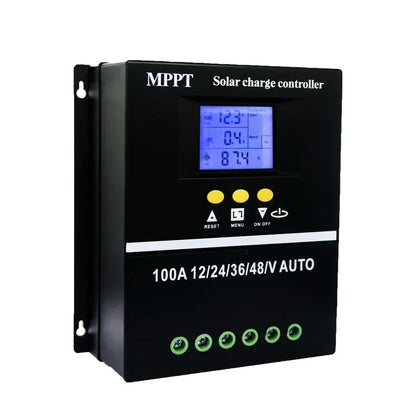 ECGSOLAX 100A 80A 60A 40A MPPT Solar Charge Controller 12V 24V 36V 48V Auto Solar PV Battery Charging Regulator With Dual USB