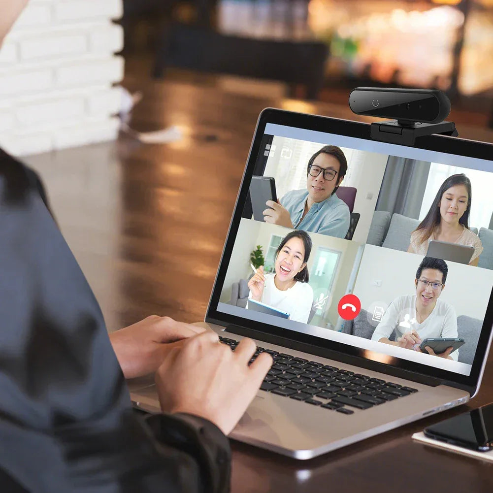Facial Recognition Webcam Windows Hello 1MP 720P/2MP 1080P Web Camera IR Facial Recognition Login For Laptop PC Camera with Mic
