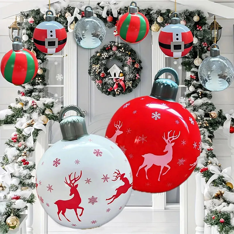 Multiple Styles Giant Inflatable Christmas Ball Home Outdoor Inflatable Decoration Christmas Snowman PVC Inflatable Decorated