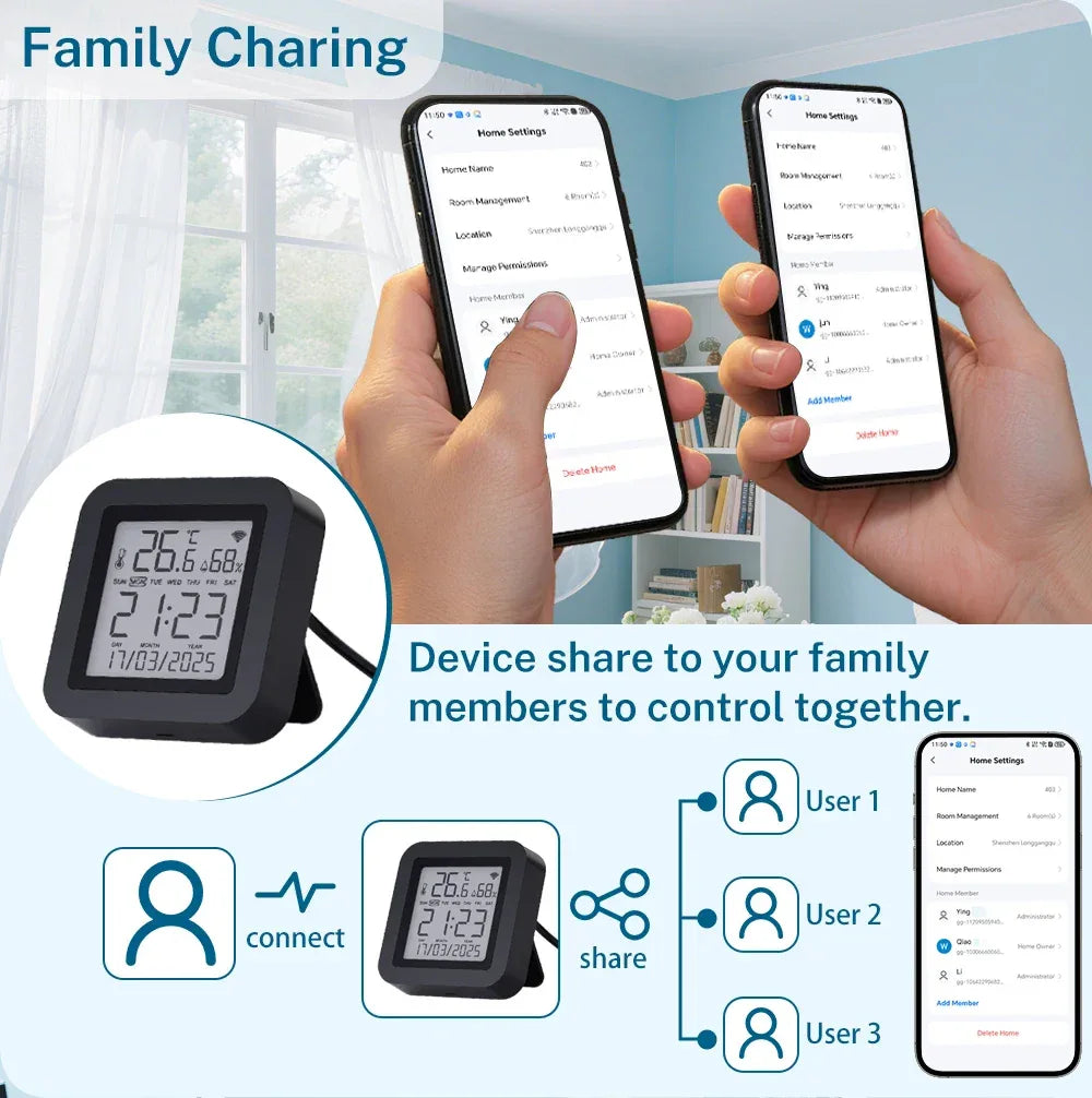 Tuya WiFi IR Remote Control With Temperature Humidity Sensor for Smart Home APP via Smart Life Work with Yandex Alexa