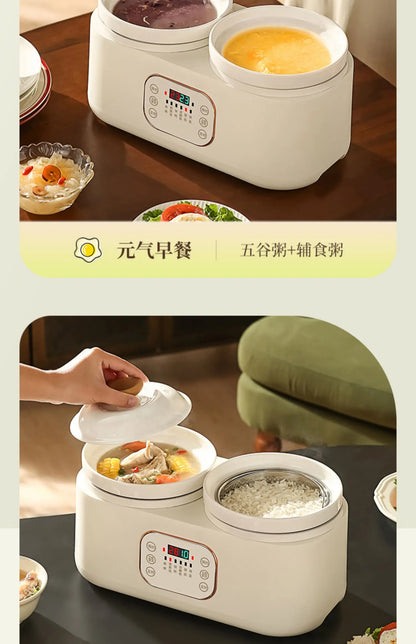 Ceramic Electric Stew Pot Porridge Cooker Porridge Stew Pot Electric Casserole Household Automatic Stew Pot Самогонный Аппарат