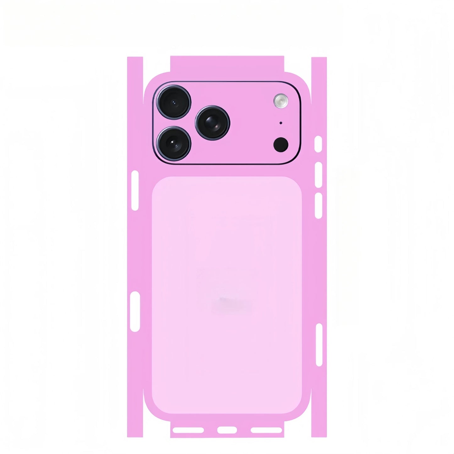 Plain Color Decal Skin for iPhone 17 16 15 14 13 Pro Max Back Cover Wrap Rear Screen Protector Anti-scratch Durable Stickerl