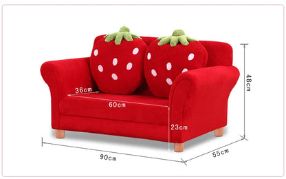 Children's Sofa Cute Cartoon Fabric Strawberry Sofa Modern Tatami Combination Baby Sofa