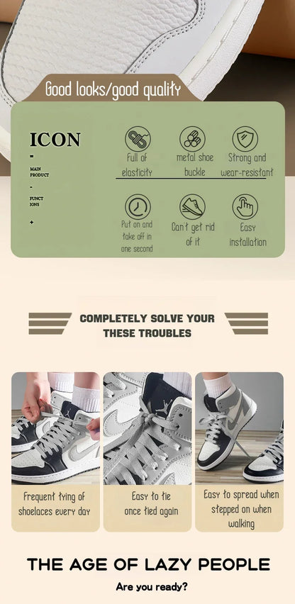 New Elastic Laces Sneakers Tennis Round Shoe laces Without ties Kids Adult Rubber Bands No Tie Shoelace Shoe Accessories