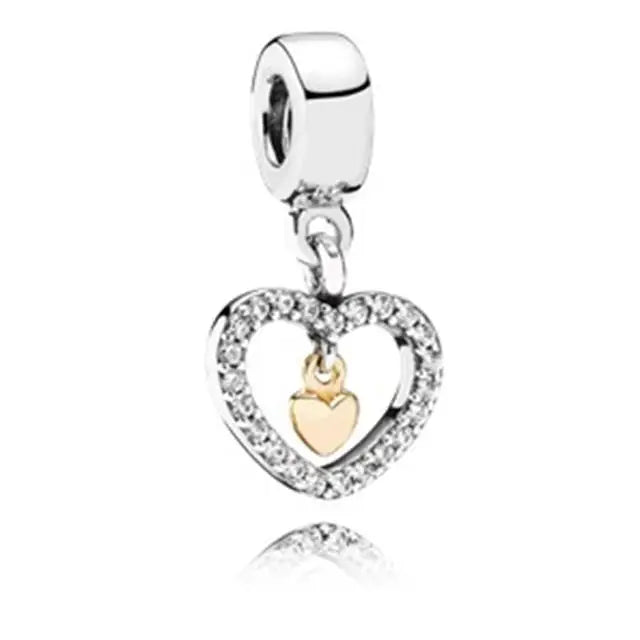 The New 925 Sterling Silver Charm Mother's Day Queen Crown Gift Box Fits Women Jewelry With Original Bracelet Accessories