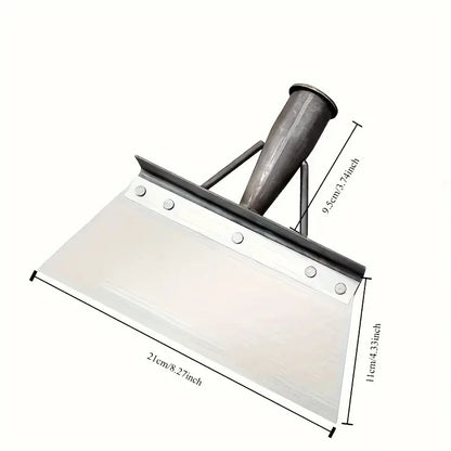 Heavy Duty Metal Weeding & Edging Shovel | Multi-Use Garden Tool for Trimming, Ice, Cleaning, Manual, Rust-Resistant