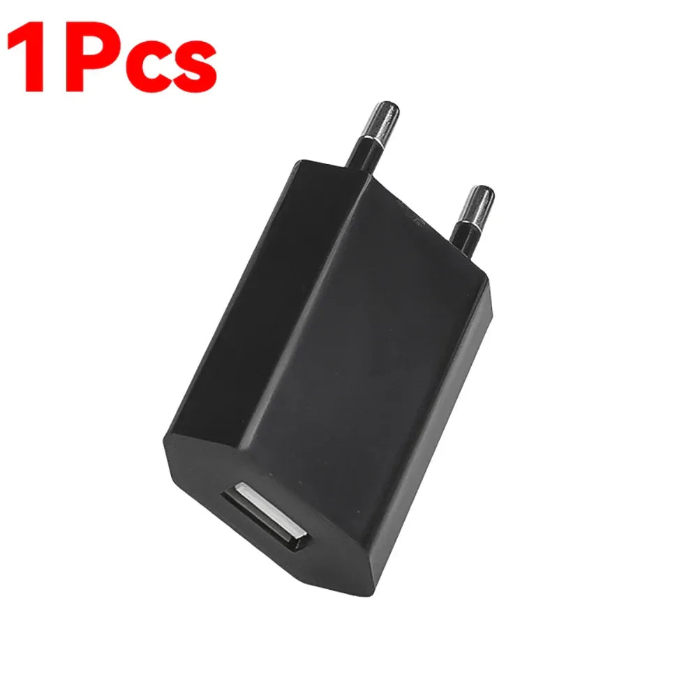 5V/1A Mini EU Plug Charger USB Mobile Phones Charger USB-C Quick Charger Wall Power Adapter Chargers For iPhone Samsung Xiaomi