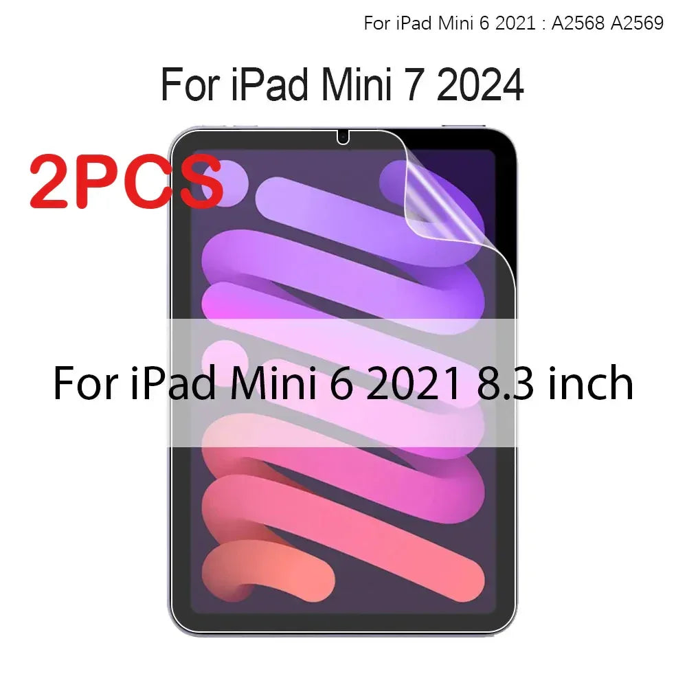2PCS Matte Like Paper Film Screen Protector for IPad A16 11th Pro 13 12.9 11 2025 M5 M4 Air 4 5 3 10th 9th 8th 7 Mini 6 7 Screen