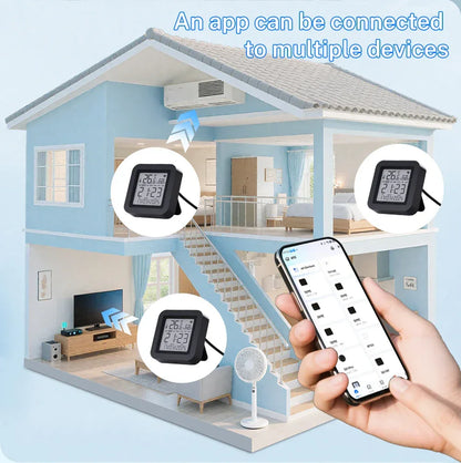 Tuya WiFi IR Remote Control With Temperature Humidity Sensor for Smart Home APP via Smart Life Work with Yandex Alexa