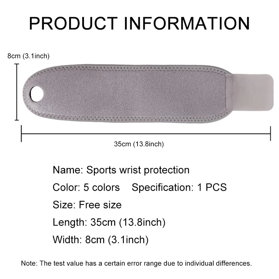 GOBYGO 1Pcs Wrist Support Sport Fitness Wristband Training Safety Hand Bands Sprain Gym Wrist Thumb Support Straps Wraps Bandage