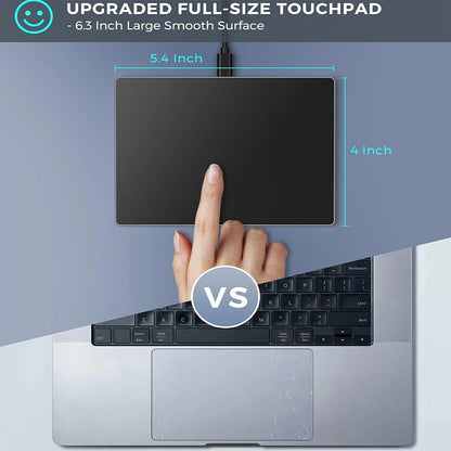 Multi-Touch Trackpad,Ultra Slim Aluminum USB Wired Touchpad Mouse for Windows 10/11 Desktop/Laptop/Notebook Computer PC