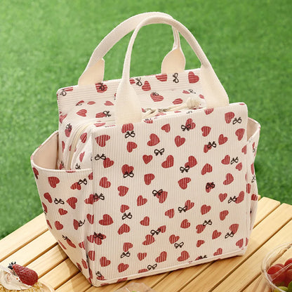 This lunch bag, insulated lunch box, reusable leak-proof large refrigerated handbag is suitable for both men and women. A-DH