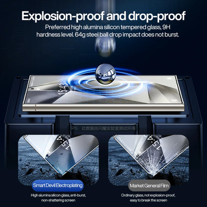 SmartDevil Tempered Glass for Samsung S24 Ultra S24 Screen Protector Full Screen Cover Privacy Anti-fingerprint