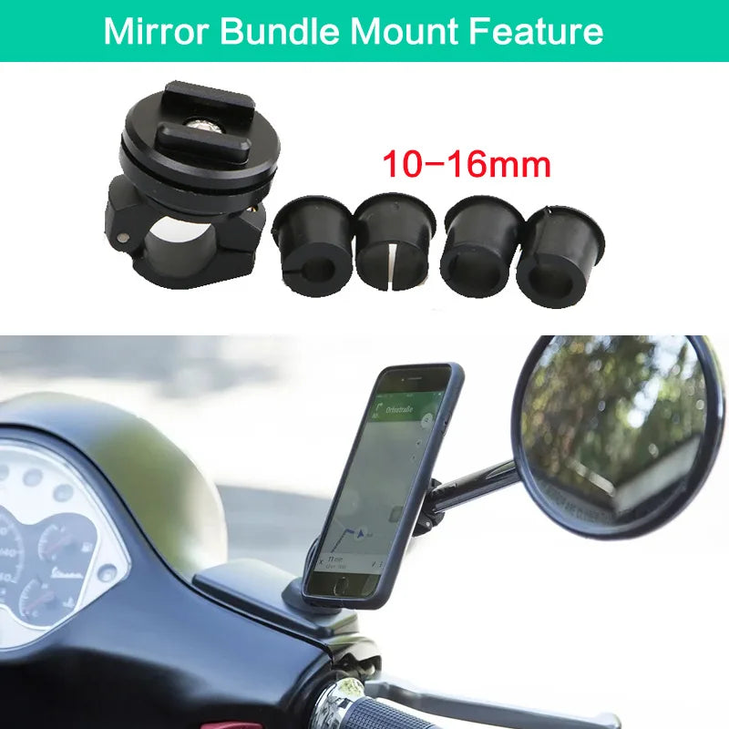 Phone Holder Stem Triple Tree Fork Mount Clamp Mobile Phone Stand Motorcycle Mirror Navigation Phone Support Handlebar Bracket