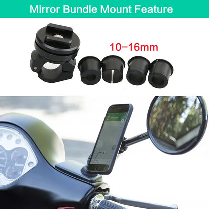 Phone Holder Stem Triple Tree Fork Mount Clamp Mobile Phone Stand Motorcycle Mirror Navigation Phone Support Handlebar Bracket