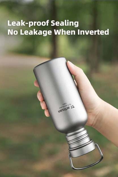 Tiartisan PureTitanium Sports Bottle Outdoor Ultralight Portable Cycling Water Bottle Reusable Drinking Bottle