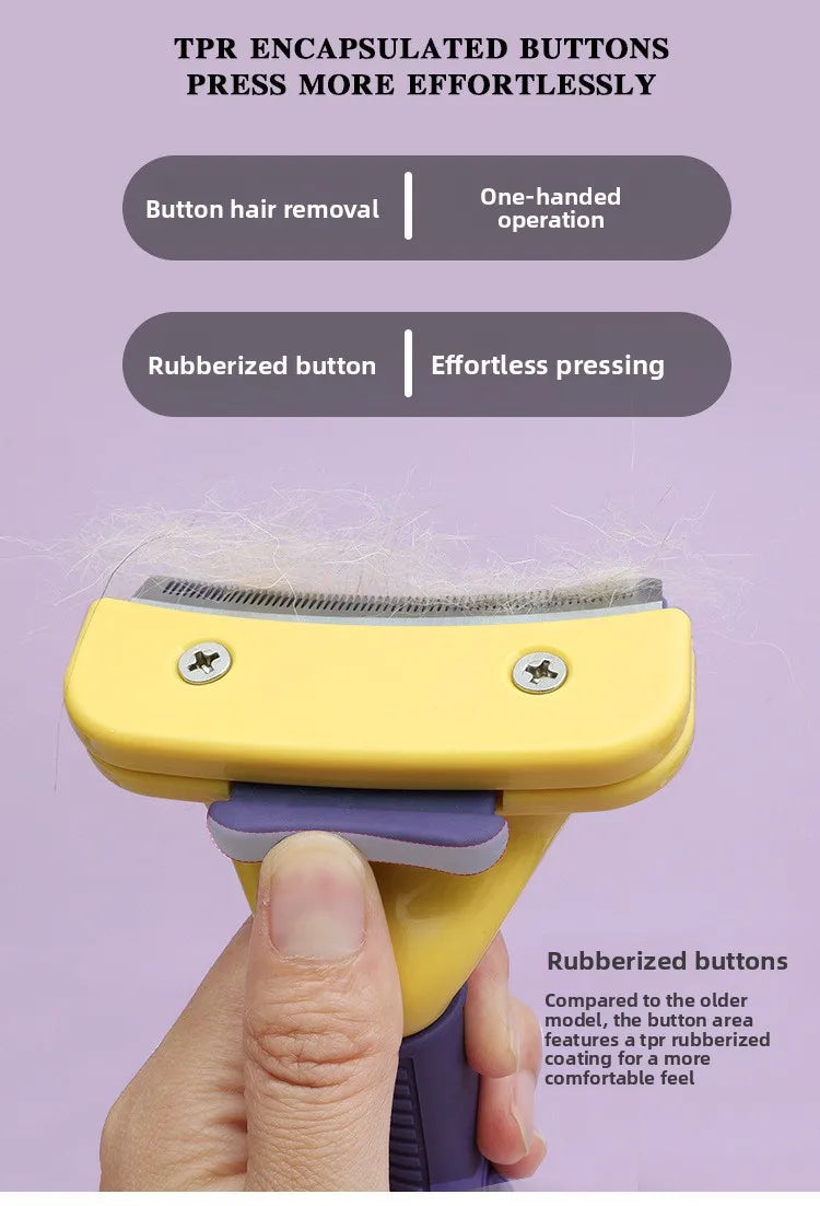 Pet Brush, Grooming Tool, Deshedding Comb, Teddy and Golden Retriever Hair Removal Brush, Pet Cleaning Supplies, Dog Brush