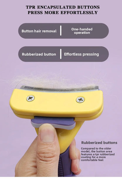Pet Brush, Grooming Tool, Deshedding Comb, Teddy and Golden Retriever Hair Removal Brush, Pet Cleaning Supplies, Dog Brush