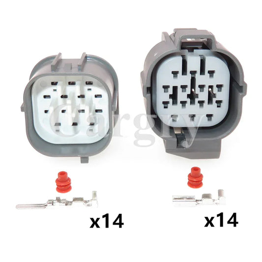 1 Set 14P 6181-0077 6189-0136 6918-0337 AC Assembly Automotive Electric Wire Connector Car Waterproof Socket