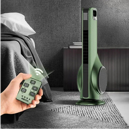 Portable 220v Leafless Electric Fan Tower Air Conditioning Fan Bedroom Silent Remote Control Indoor Purification Air Circulation