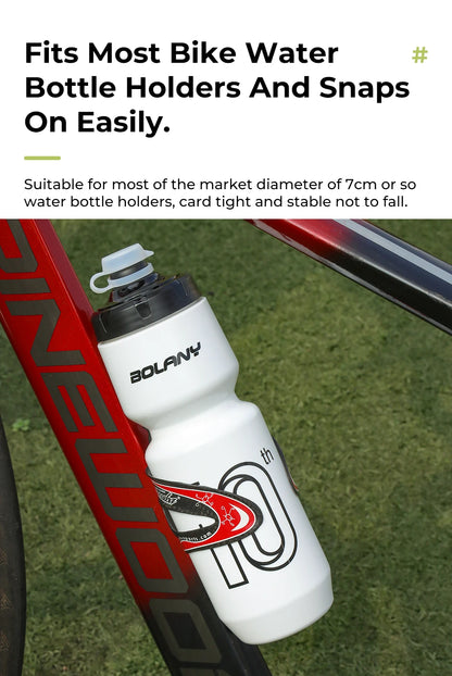 BOLANY 750ML Sports Bottle 10th Rubber Transparent Plastic with lid Bottle Portable Squeeze Drinking Outdoor Cycling Kettle