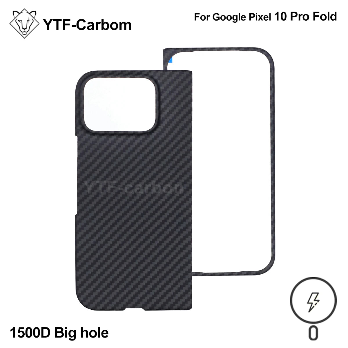 YTF-Carbon new style for Google Pixel 10 Pro fold Kevlar carbon fiber hinge protection cover ultrathin 10 Pro fold phone case
