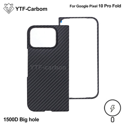 YTF-Carbon new style for Google Pixel 10 Pro fold Kevlar carbon fiber hinge protection cover ultrathin 10 Pro fold phone case