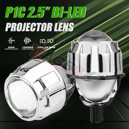 H4 H7 Bi LED Projector Lens 2.5 Inch LED Lights for H4 H7 9005 HB3 9006 HB4 Car Headlight Bulb Hi/Low Beam Retrofit Car Styling