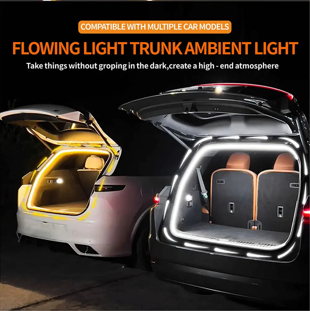 RGB Dynamic Rhythm Car LED Ambient Light 64 Colors APP Remote Dual Control 110 140cm Vivid Lighting Specialized for Car Interior