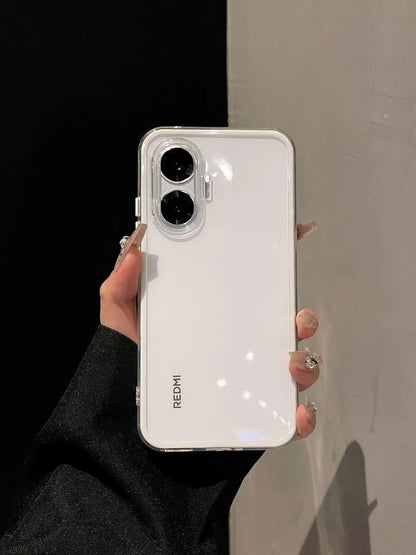 For POCO F7 Case Simple High-value Silicone Drop-proof PC Cover For Redmi turbo4 pro 5G Shockproof Bumper Fudna