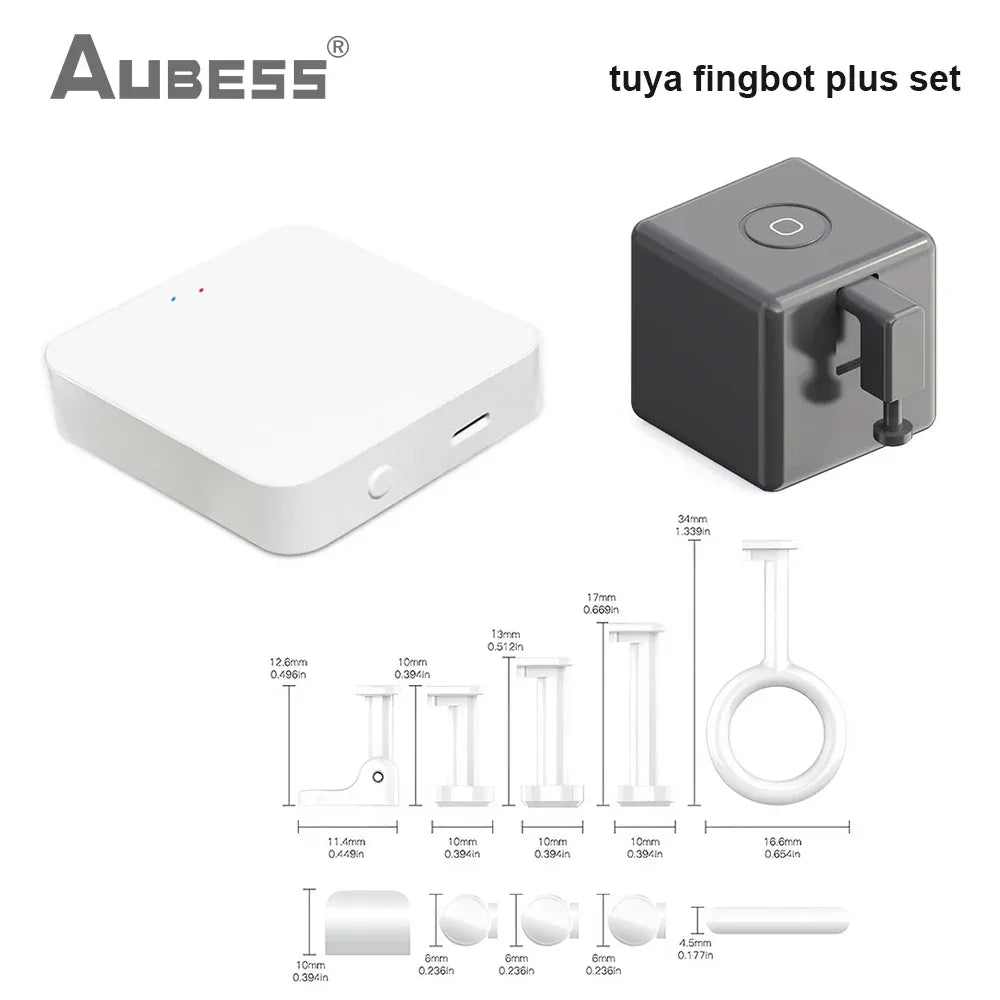 Tuya Zigbee Fingerbot Plus Smart Fingerbot Switch Button Pusher Smart Life Timer Voice Control Support Bluetooth Alexa Google