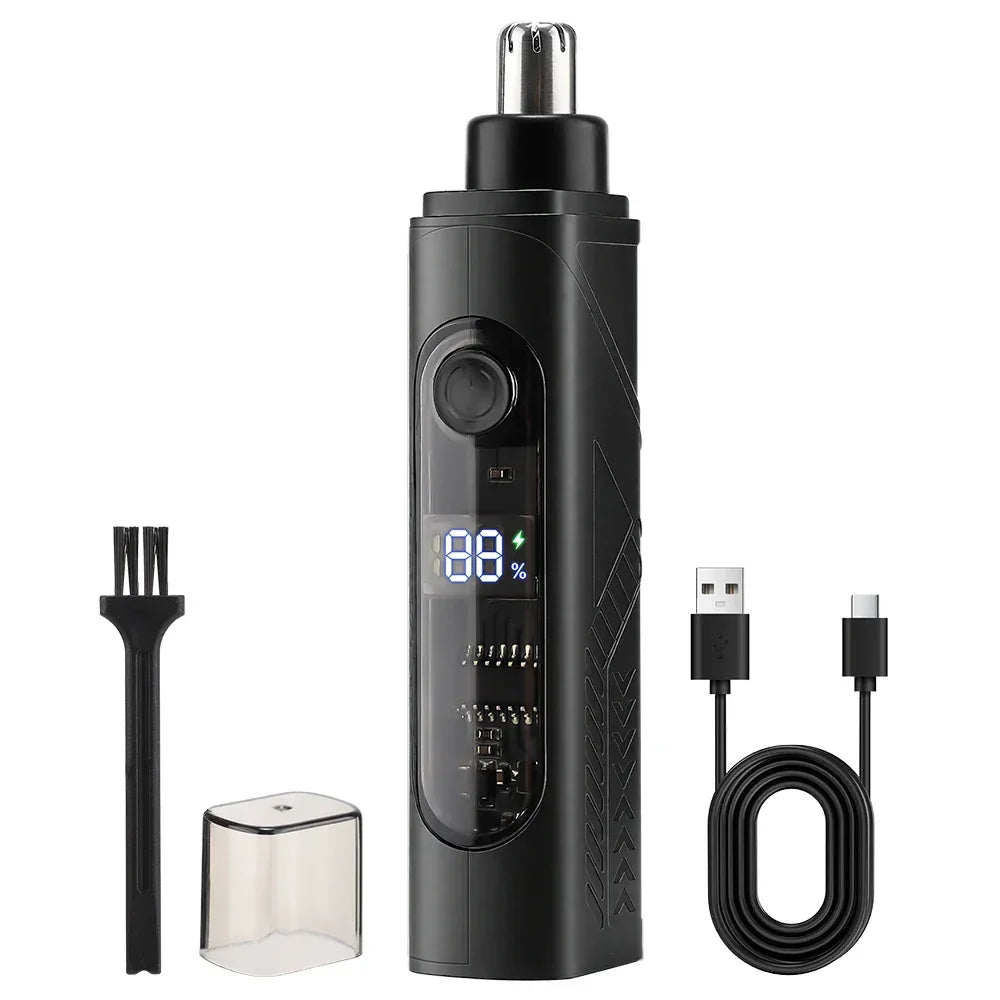 Electric Mini Nose Hair Trimmer Painless Clipper Nose Ears Facial Hair Shaving Portable Trimmer For Men Women Wet Dry Haircut
